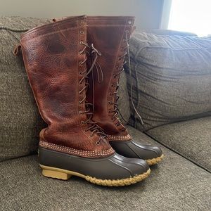 L.L. Bean boots 16” Shearling lined size 10 M Women’s.